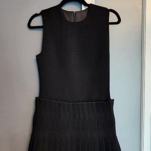 Womens Black Pleated Ruffle Sheath Casual Dress Size - LIKE DION LEE
